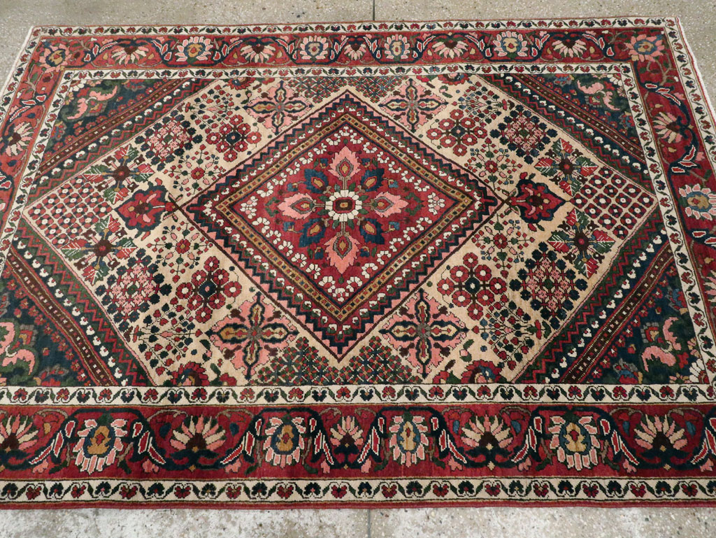 Vintage Persian Joshegan Rug (Pair: 1 of 2), No.25185 - Staging