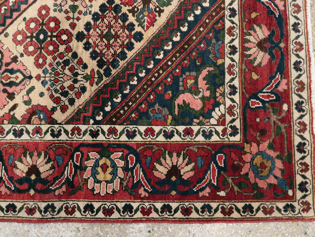 Vintage Persian Joshegan Rug (Pair: 1 of 2), No.25185 - Staging
