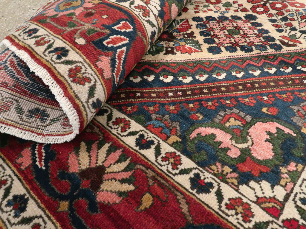 Vintage Persian Joshegan Rug (Pair: 1 of 2), No.25185 - Staging