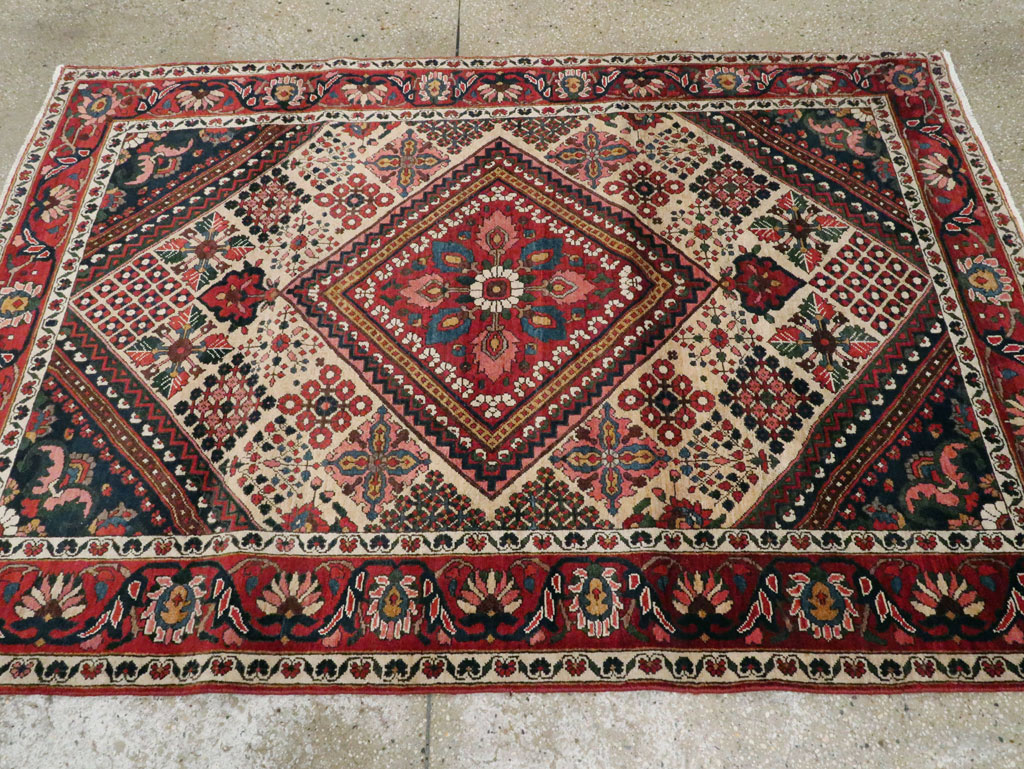 Vintage Persian Joshegan Rug (Pair: 2 of 2), No.25186 - Staging