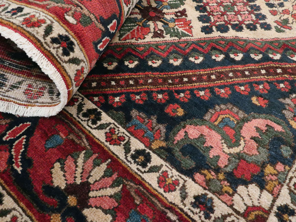 Vintage Persian Joshegan Rug (Pair: 2 of 2), No.25186 - Staging