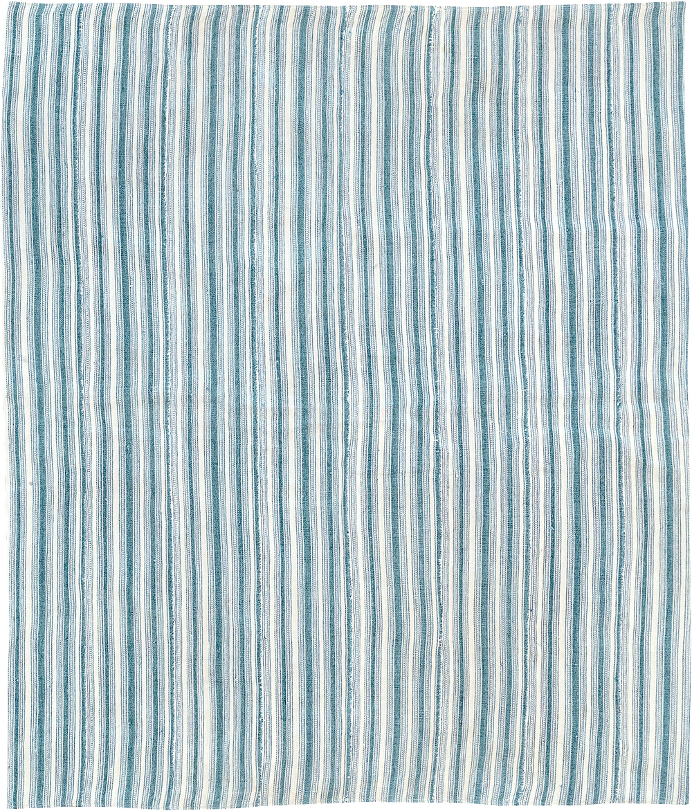 Vintage Persian Flatweave Kilim Square Accent Rug, No.25190 - Staging