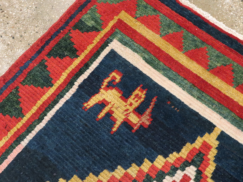 Vintage Persian Gabbeh Rug, No.25201 - Staging