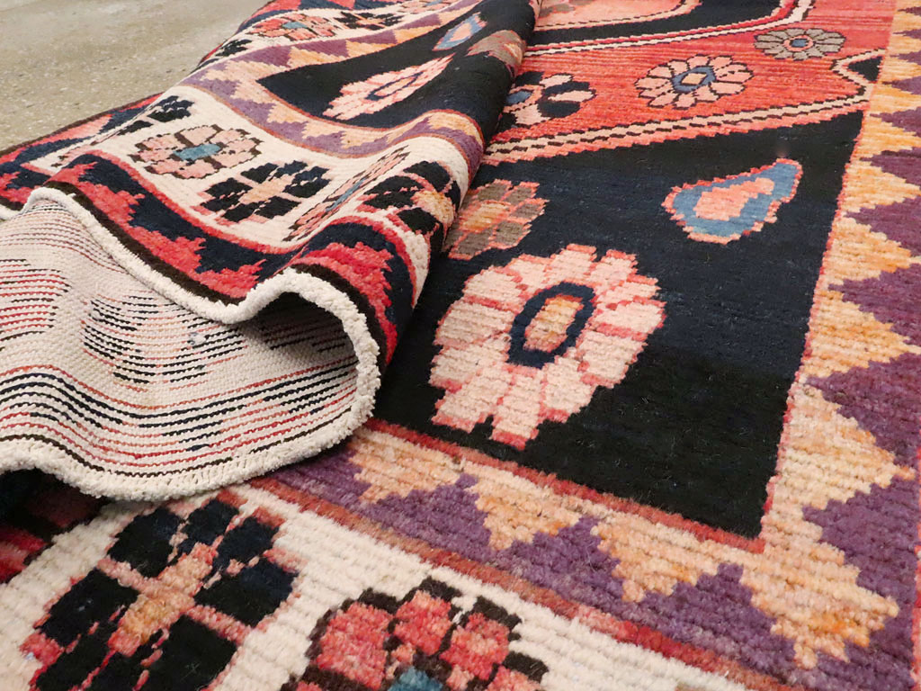 Vintage Persian Gabbeh Rug, No.25203 - Staging