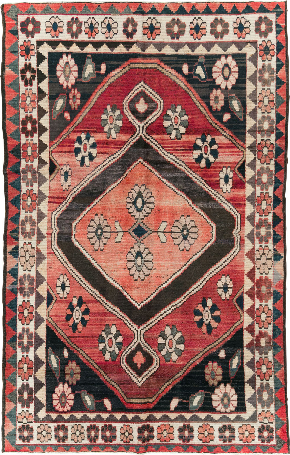 Vintage Persian Gabbeh Rug, No.25205 - Staging