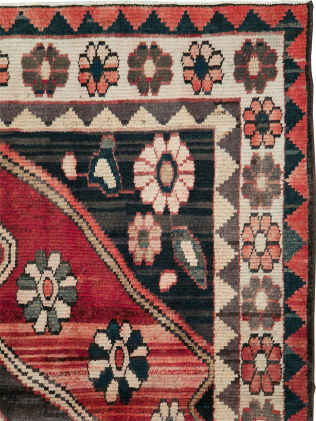 Vintage Persian Gabbeh Rug, No.25205 - Staging