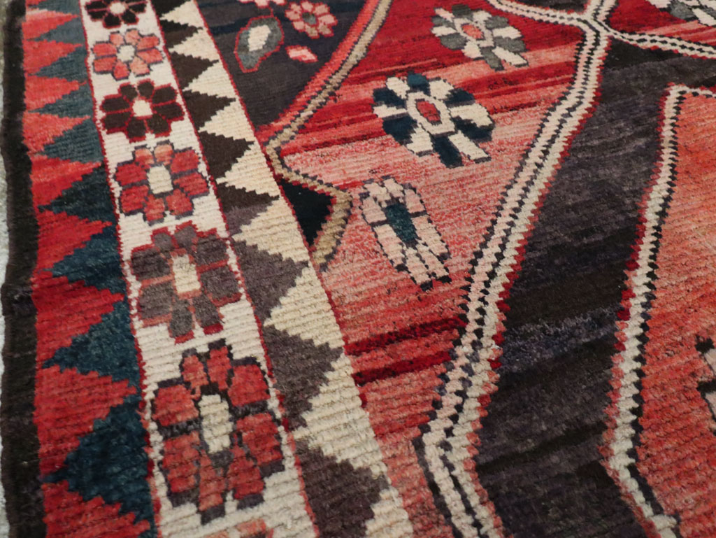 Vintage Persian Gabbeh Rug, No.25205 - Staging