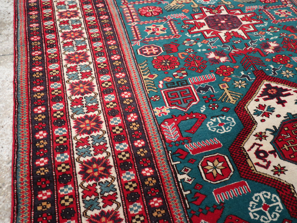 Vintage Persian Tabriz Rug (Pair: 1 of 2), No.25224 - Staging