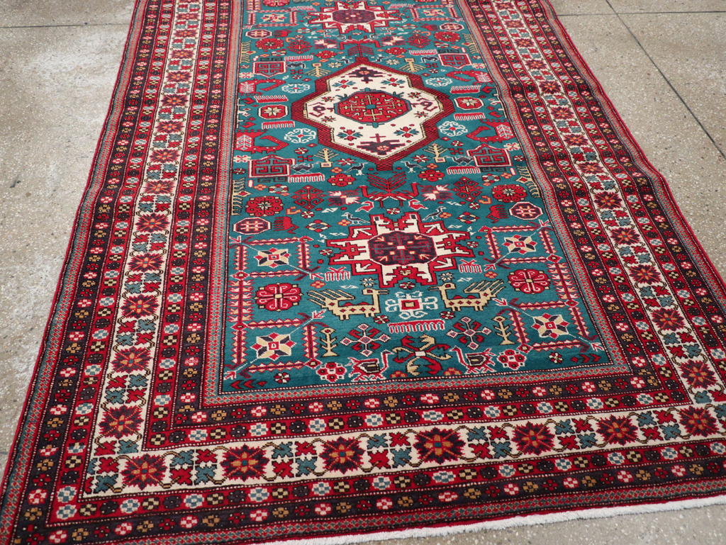 Vintage Persian Tabriz Rug (Pair: 1 of 2), No.25224 - Staging