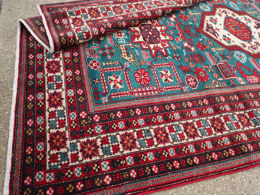 Vintage Persian Tabriz Rug (Pair: 1 of 2), No.25224 - Staging