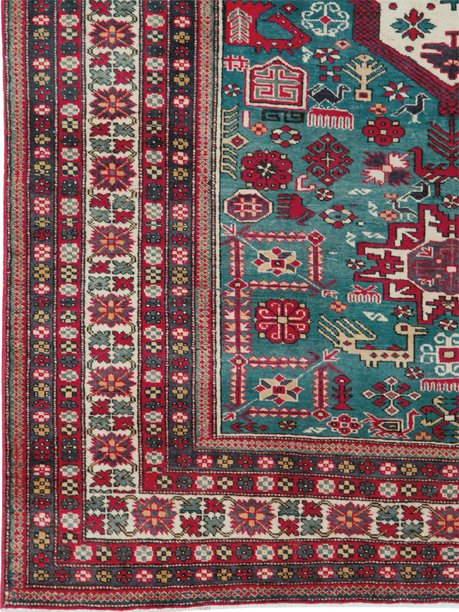 Vintage Persian Tabriz Rug (Pair: 2 of 2), No.25225 - Staging