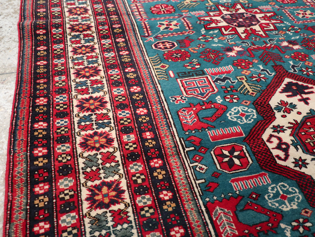 Vintage Persian Tabriz Rug (Pair: 2 of 2), No.25225 - Staging