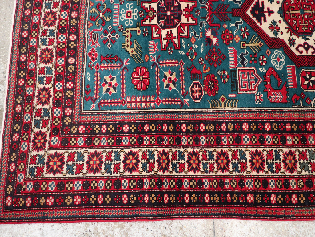 Vintage Persian Tabriz Rug (Pair: 2 of 2), No.25225 - Staging