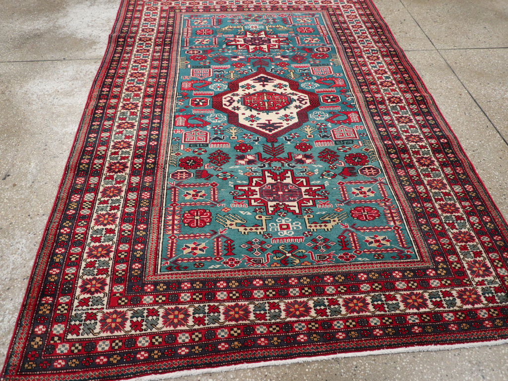 Vintage Persian Tabriz Rug (Pair: 2 of 2), No.25225 - Staging