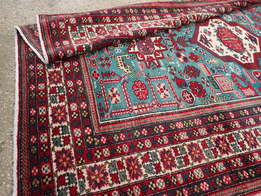 Vintage Persian Tabriz Rug (Pair: 2 of 2), No.25225 - Staging