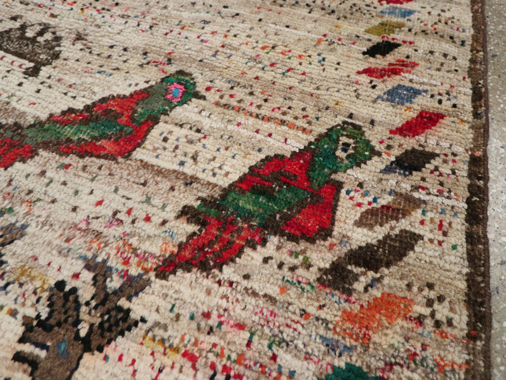 Vintage Persian Gabbeh Rug, No.25255 - Staging