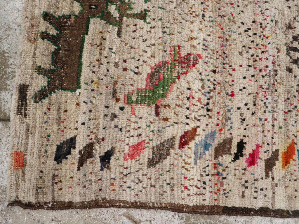 Vintage Persian Gabbeh Rug, No.25255 - Staging