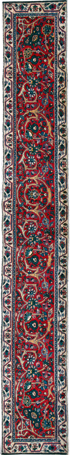 Antique Persian Tabriz Runner, No.25258 - Staging