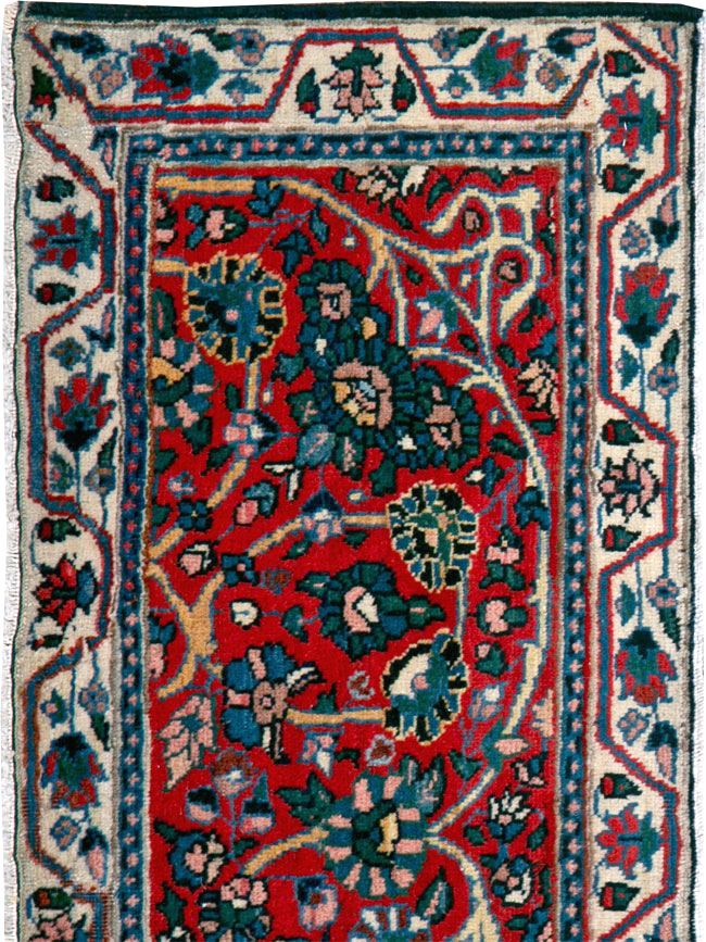 Antique Persian Tabriz Runner, No.25258 - Staging