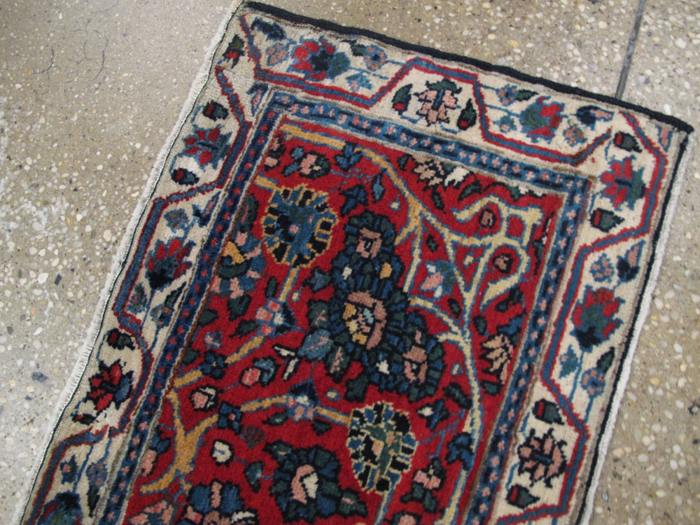 Antique Persian Tabriz Runner, No.25258 - Staging