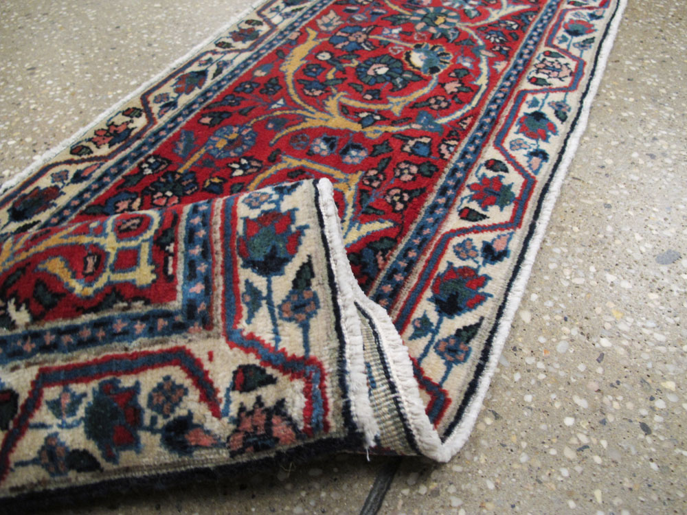 Antique Persian Tabriz Runner, No.25258 - Staging