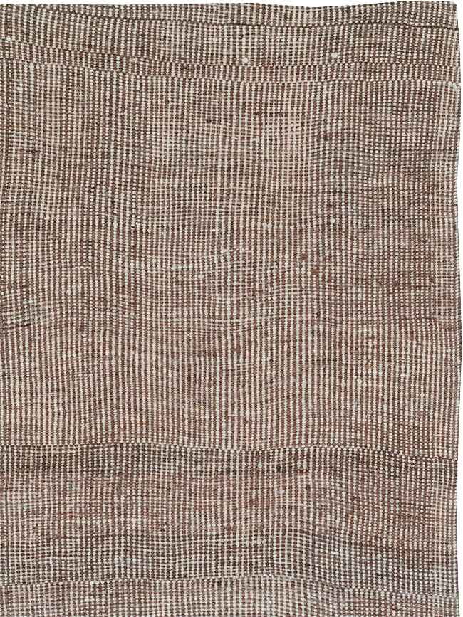 Vintage Persian Flatweave Kilim Square Accent Rug, No.25269 - Staging