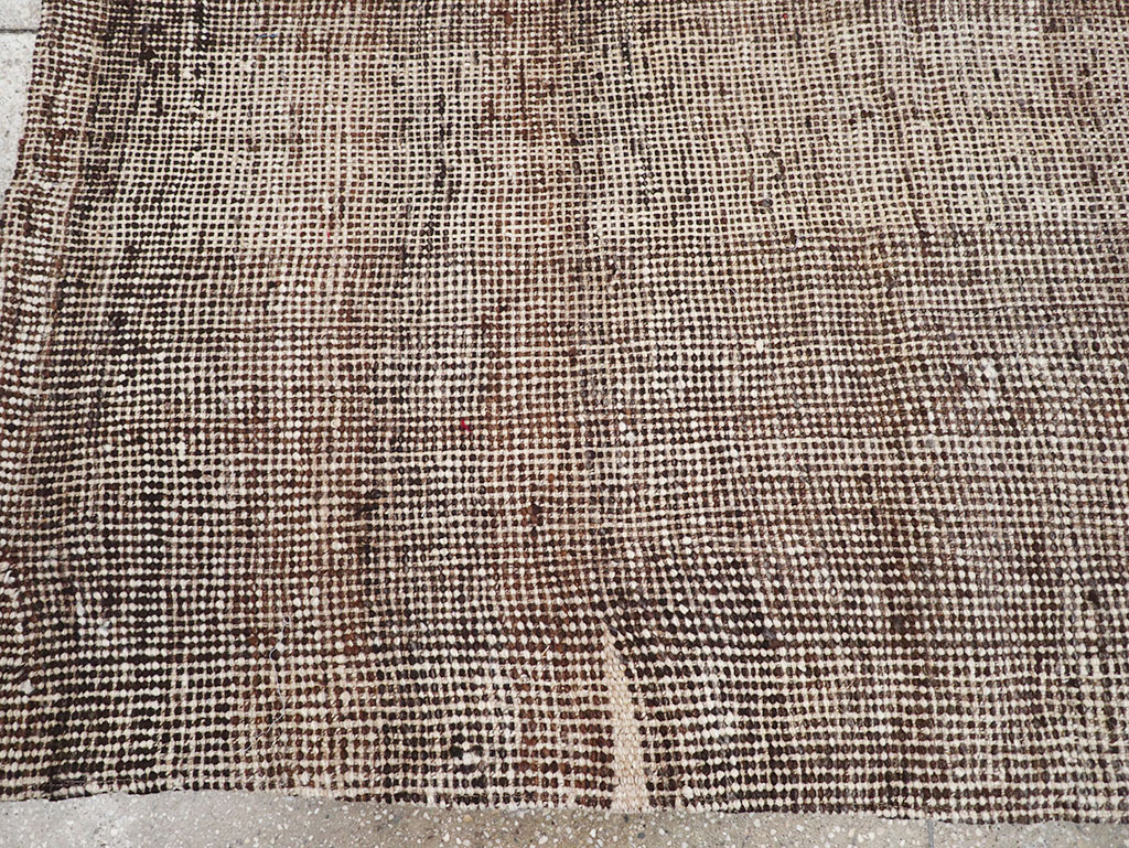 Vintage Persian Flatweave Kilim Square Accent Rug, No.25269 - Staging