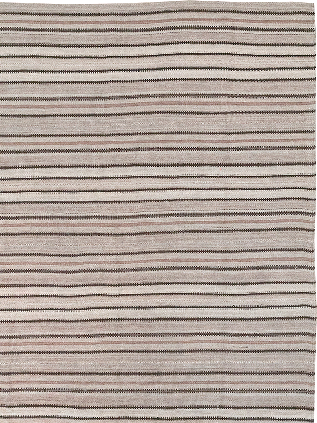 Vintage Persian Flatweave Kilim Room Size Carpet, No.25272 - Staging