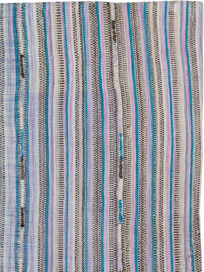 Vintage Persian Flatweave Kilim Accent Rug, No.25279 - Staging