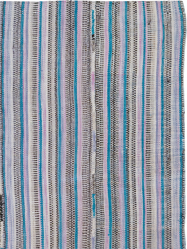 Vintage Persian Flatweave Kilim Accent Rug, No.25279 - Staging