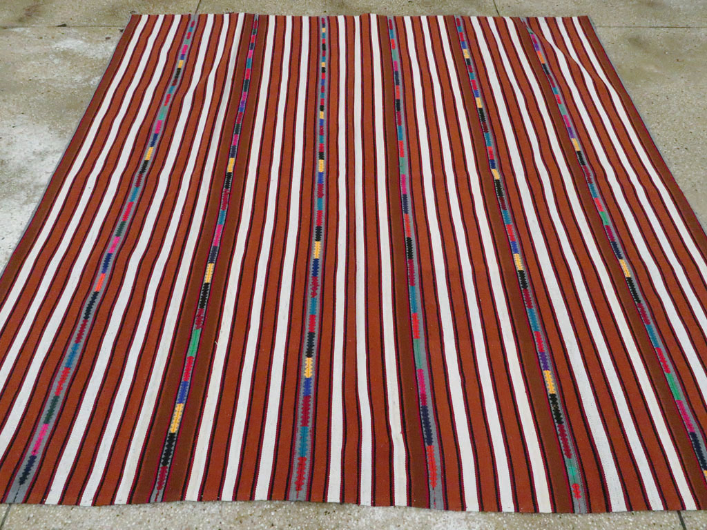 Vintage Persian Kilim, No.25280 - Staging