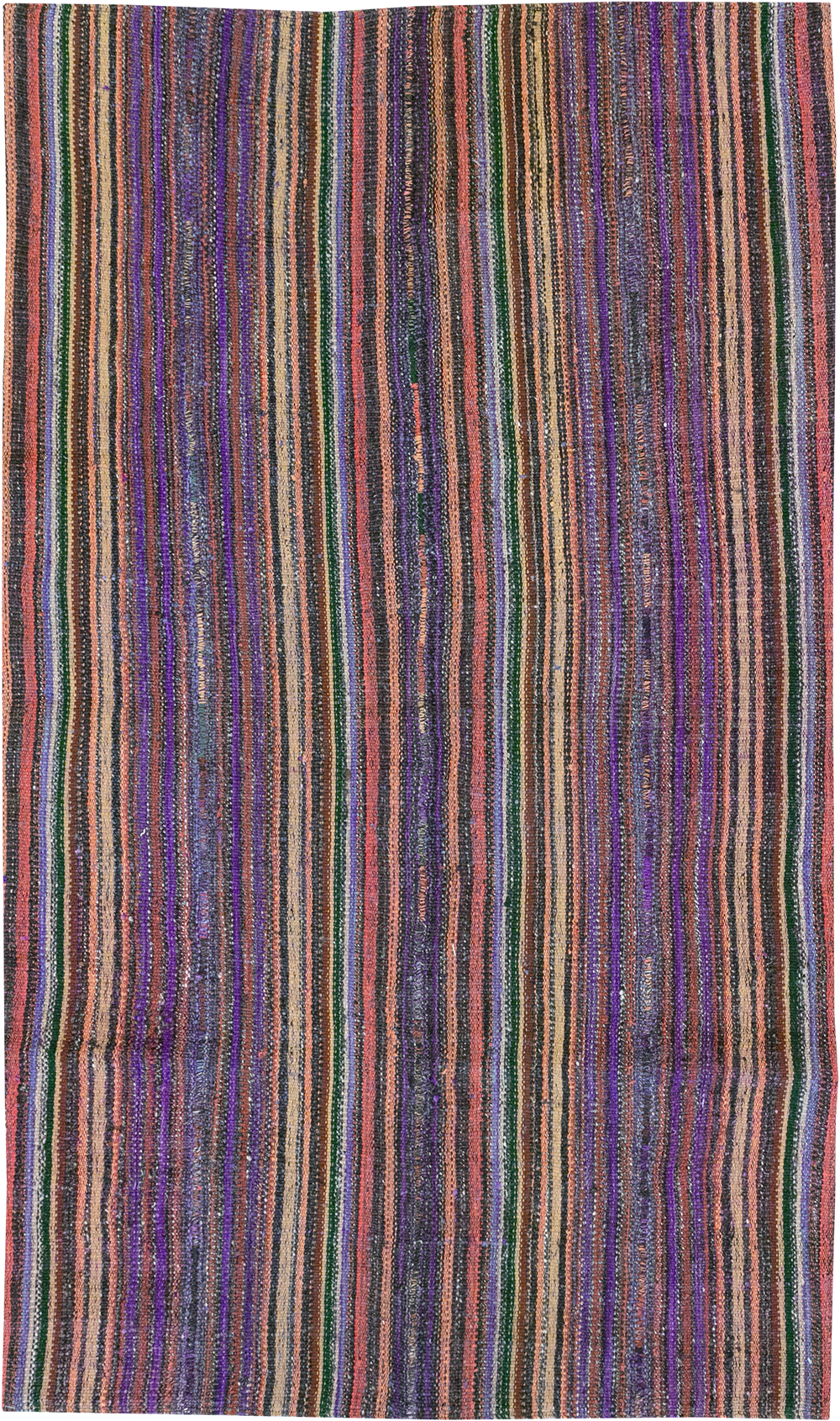 Vintage Persian Flatweave Kilim Accent Rug, No.25282 - Staging