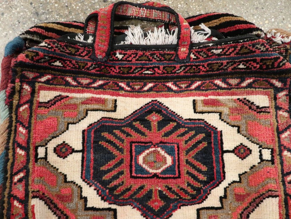 Vintage Persian Afshar Tribal Bag, No.25285 - Staging
