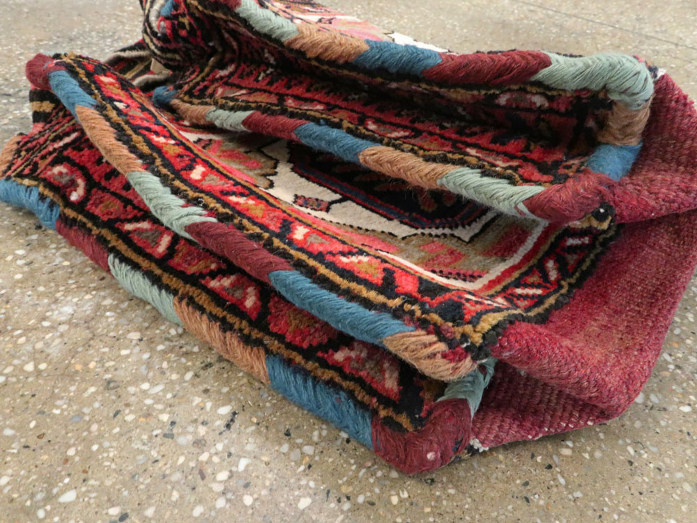 Vintage Persian Afshar Tribal Bag, No.25285 - Staging