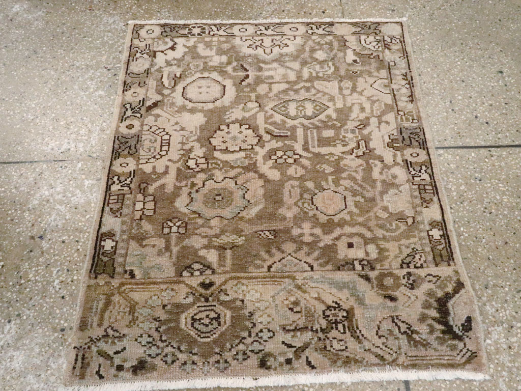 Vintage Persian Malayer Sampler Rug, No.25292 - Staging