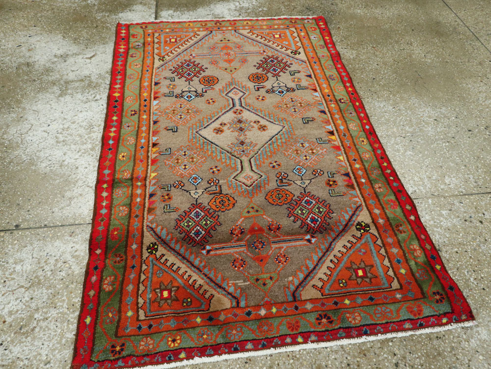 Vintage Persian Malayer Rug, No.25293 - Staging