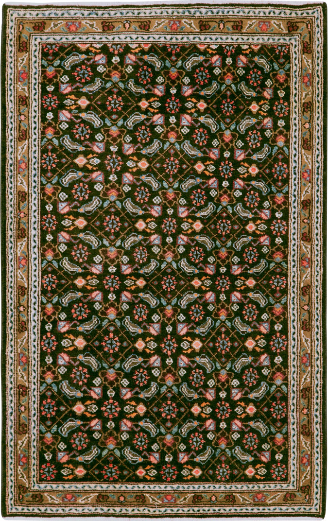 Vintage Persian Hamadan Rug, No.25298 - Staging