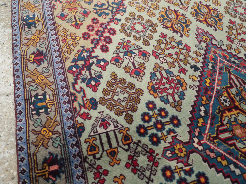 Vintage Persian Joshegan Rug (Pair: 1 of 2), No.25299 - Staging