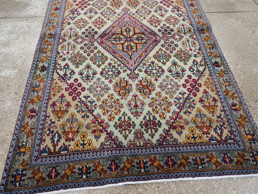 Vintage Persian Joshegan Rug (Pair: 2 of 2), No.25300 - Staging