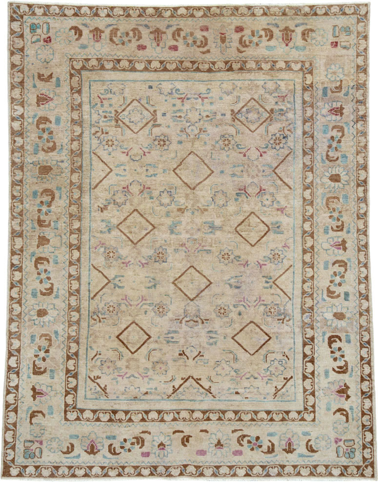 Vintage Persian Malayer Rug, No.25303 - Staging
