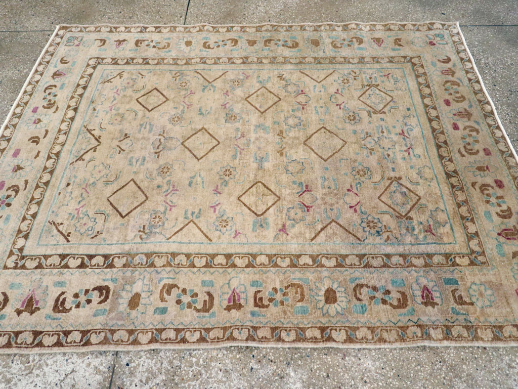 Vintage Persian Malayer Rug, No.25303 - Staging