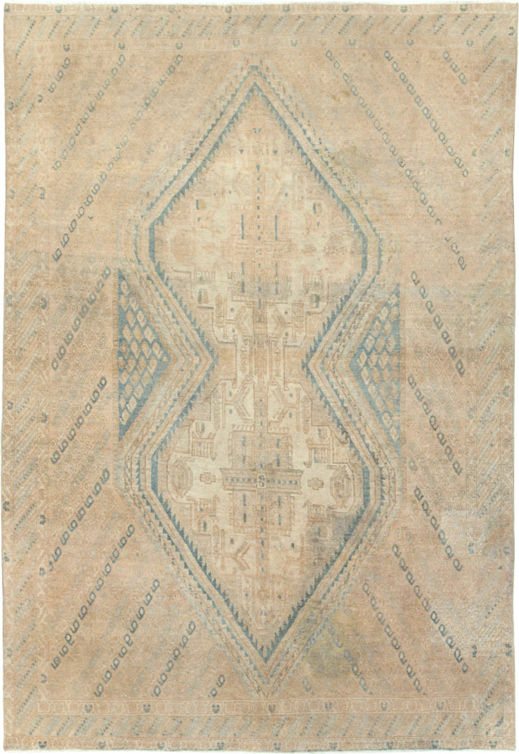 Vintage Persian Afshar Rug, No.25305 - Staging