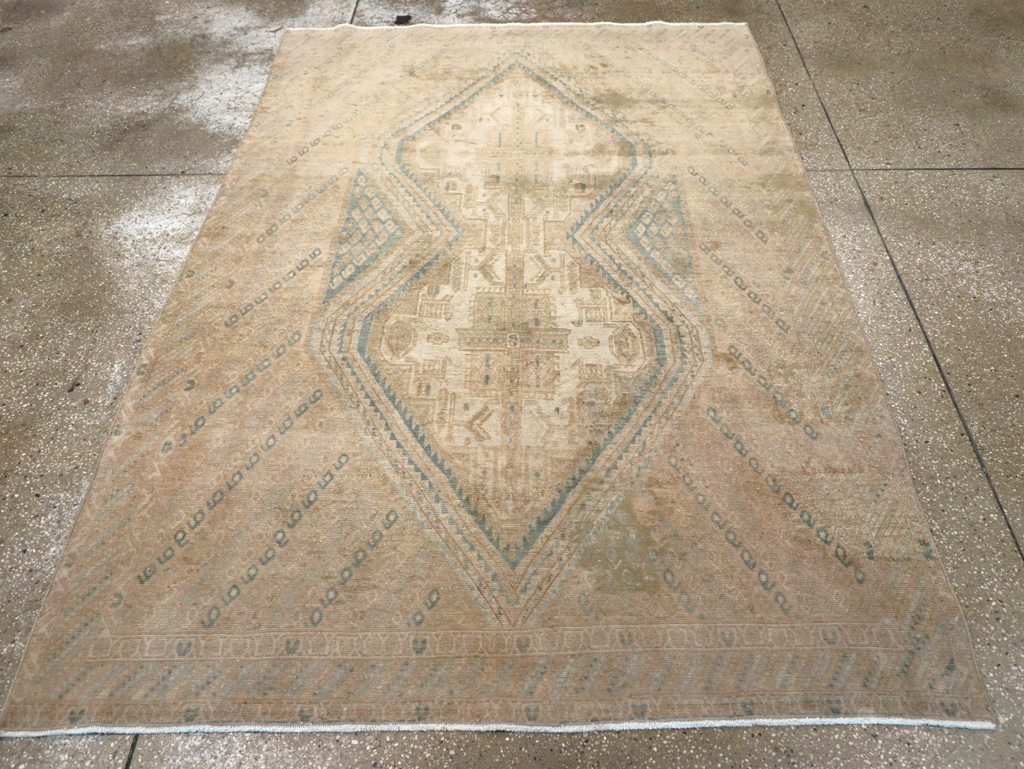 Vintage Persian Afshar Rug, No.25305 - Staging