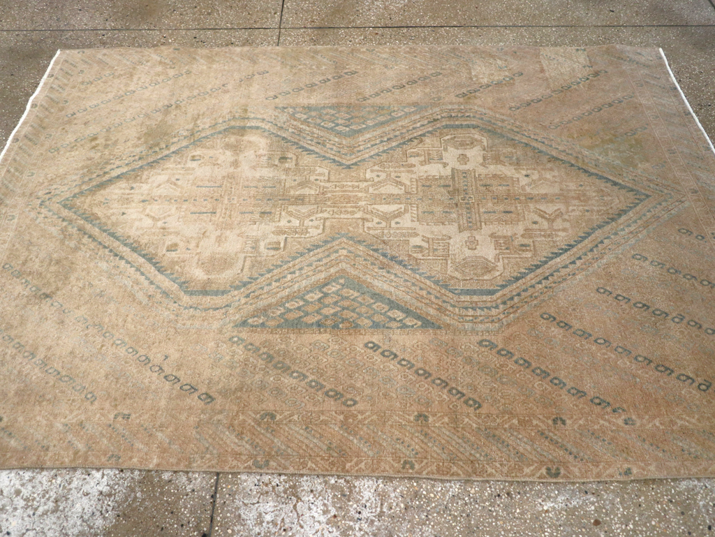 Vintage Persian Afshar Rug, No.25305 - Staging