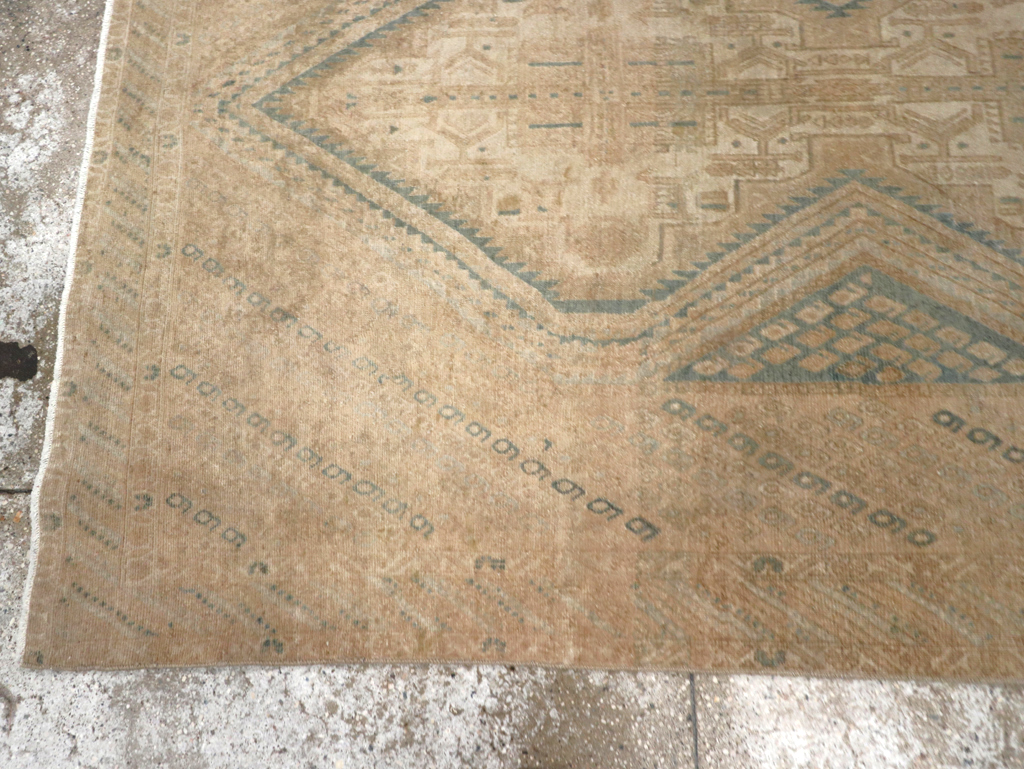 Vintage Persian Afshar Rug, No.25305 - Staging