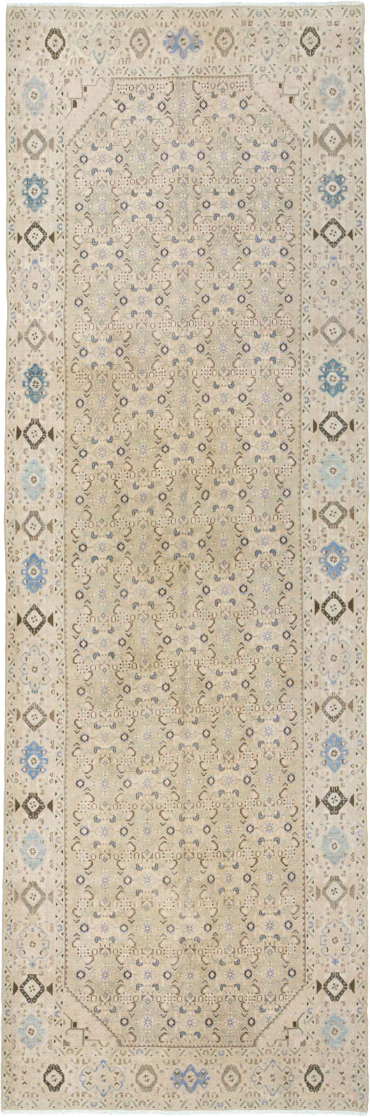 Vintage Persian Malayer Wide Gallery Runner, No.25308 - Staging
