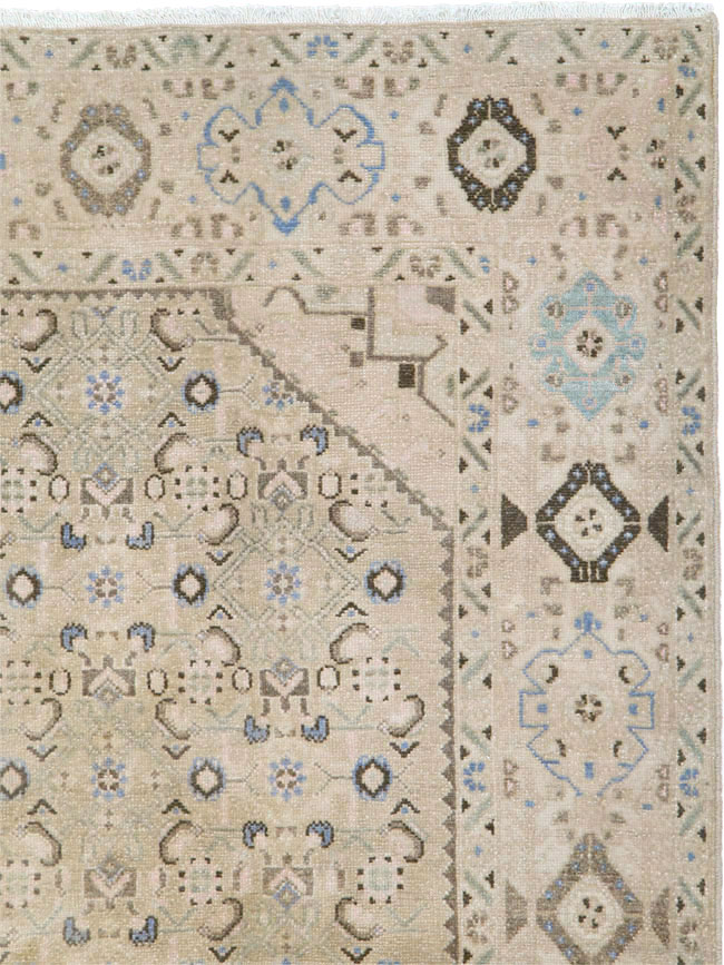 Vintage Persian Malayer Wide Gallery Runner, No.25308 - Staging