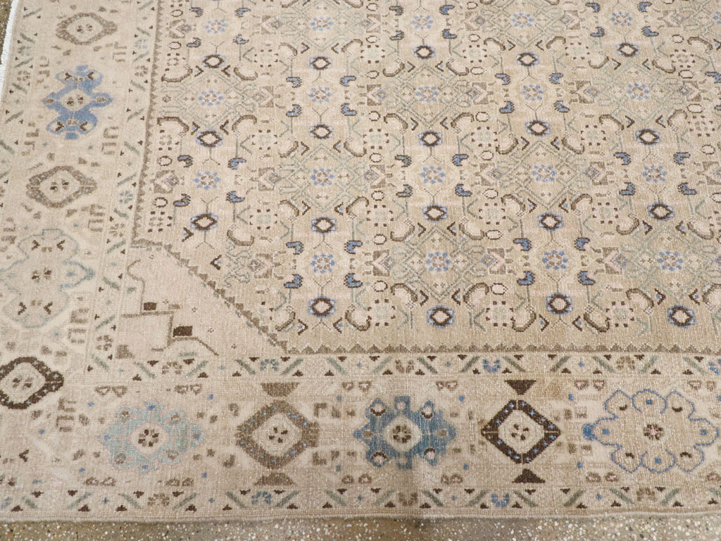 Vintage Persian Malayer Wide Gallery Runner, No.25308 - Staging