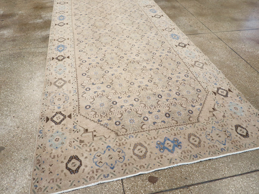 Vintage Persian Malayer Wide Gallery Runner, No.25308 - Staging