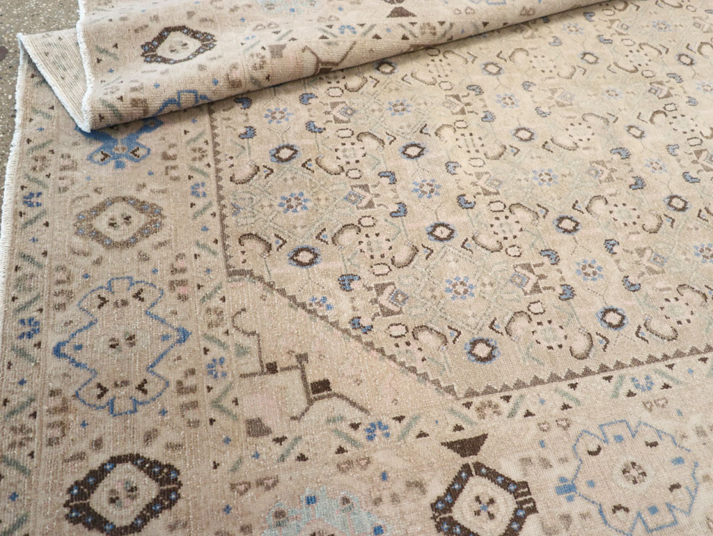 Vintage Persian Malayer Wide Gallery Runner, No.25308 - Staging